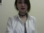 베트남 아름다움 가슴 소녀 놀리기